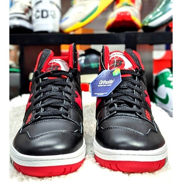 NEW BALANCE 650R BLACK RED BB650 RBR Sz13 main image 10